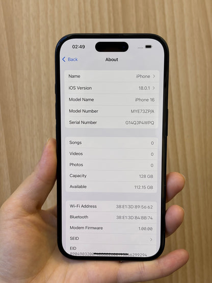 iPhone 16, 128GB (Grade A) *87298