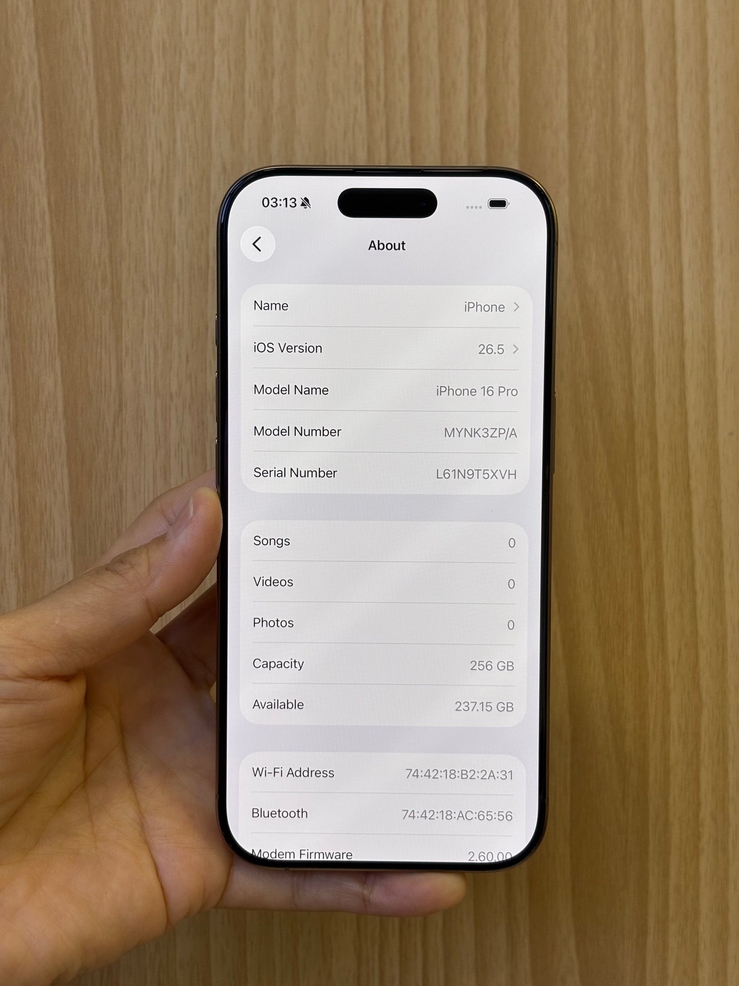 iPhone 16 Pro, 256GB (Grade A) *26196