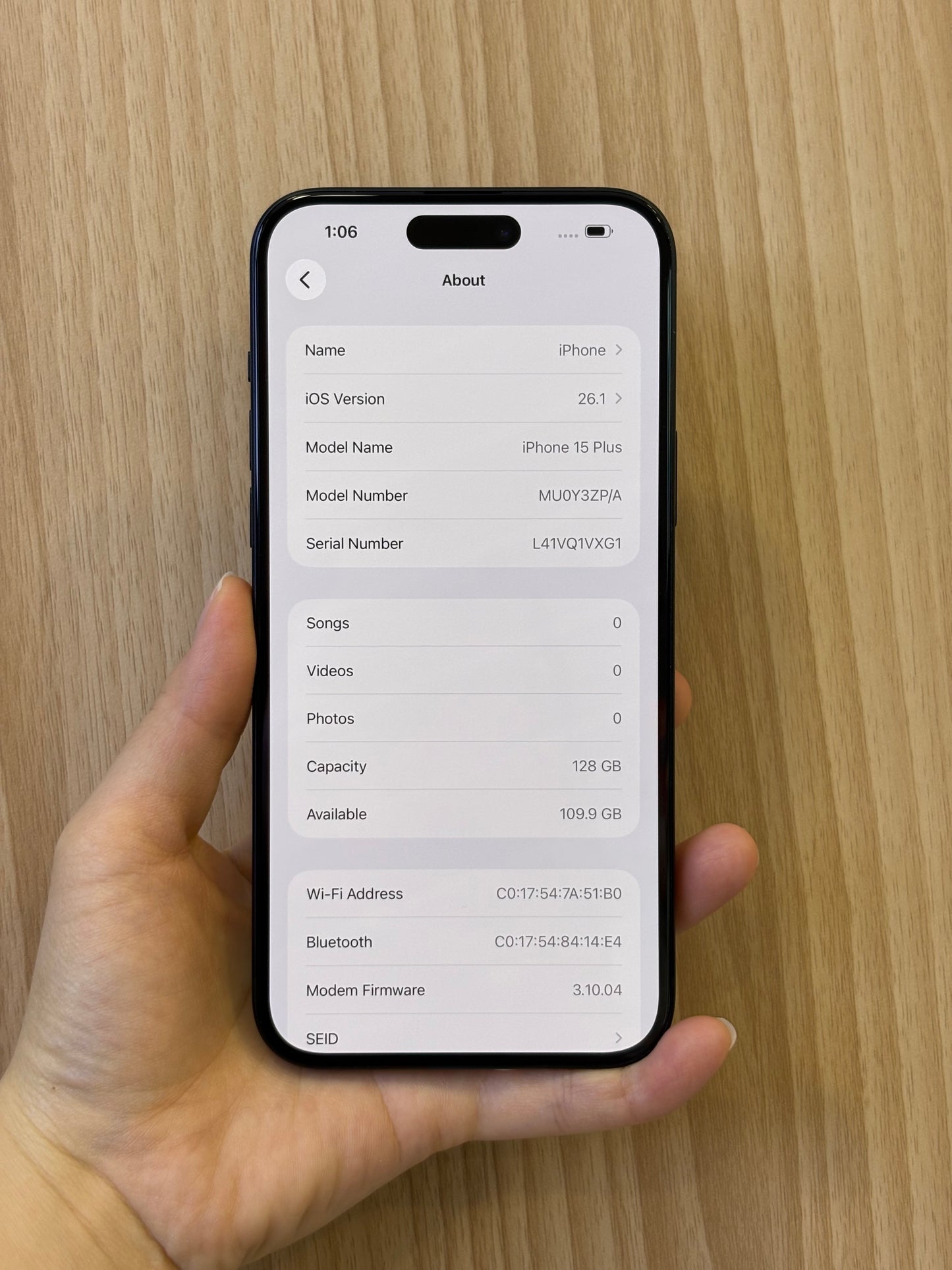 iPhone 15 Plus, 128GB (Grade A) *70703