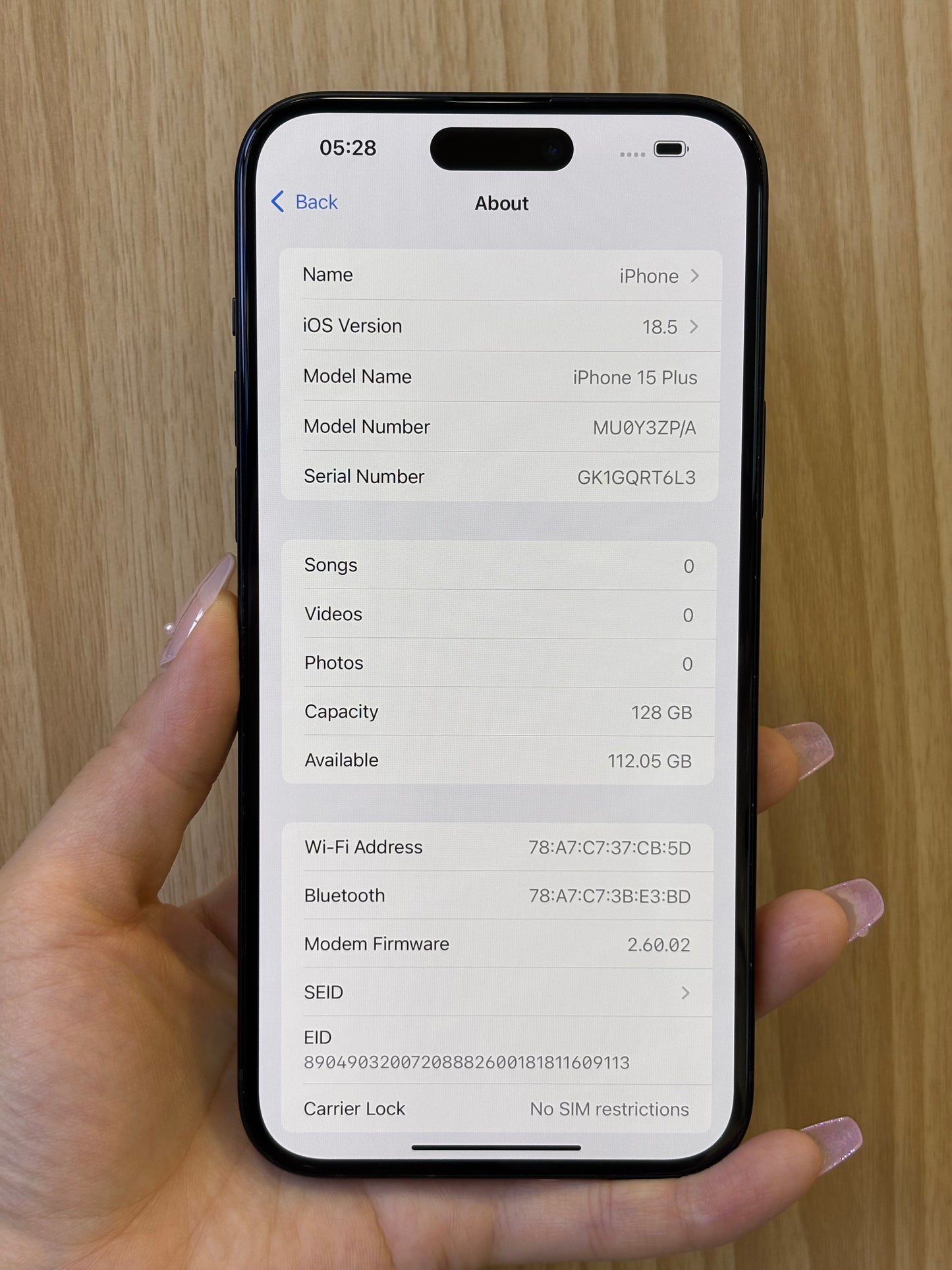 iPhone 15 Plus, 128GB (Grade A) *71924