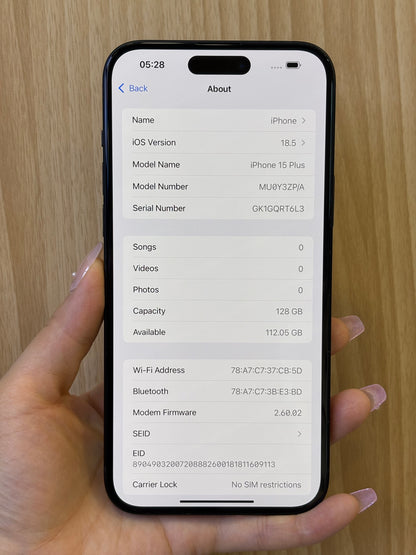 iPhone 15 Plus, 128GB (Grade A) *71924