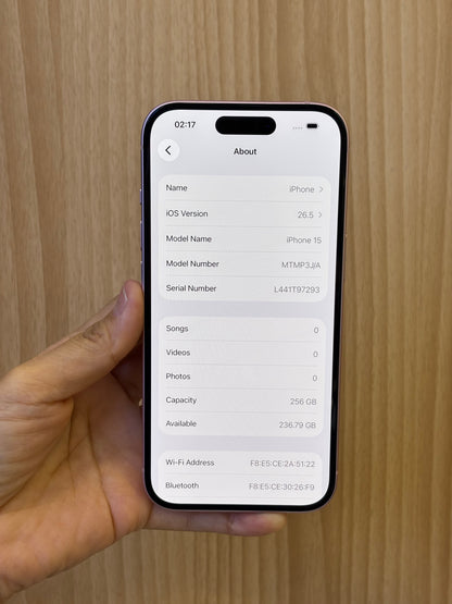 iPhone 15, 256GB (Grade A) *23550