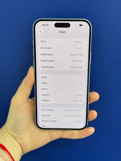 iPhone 15 Plus, 128GB (Grade A) *52998