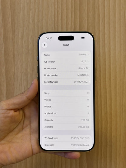 iPhone Air, 256GB (Grade A) *29117