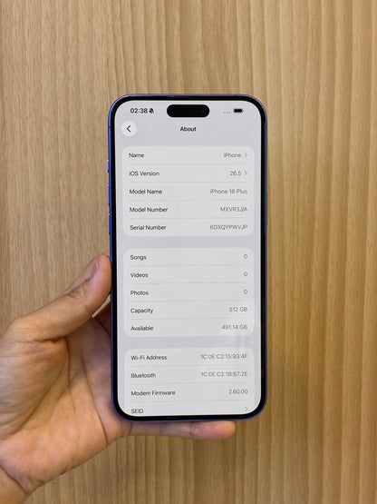 iPhone 16 Plus, 512GB (Grade A) *83049