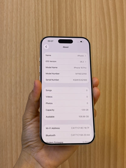iPhone 16 Pro, 128GB (Grade A) *93063