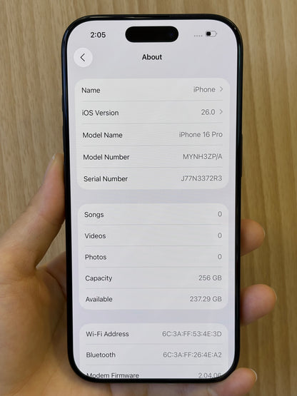 iPhone 16 Pro, 256GB (Grade A) *90591