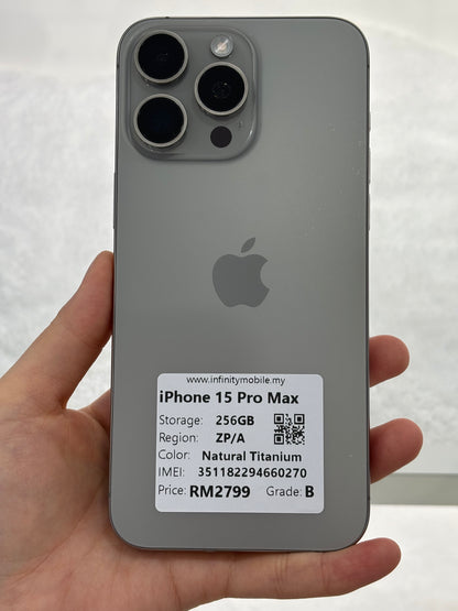 iPhone 15 Pro Max, 256GB (Grade B) *60270
