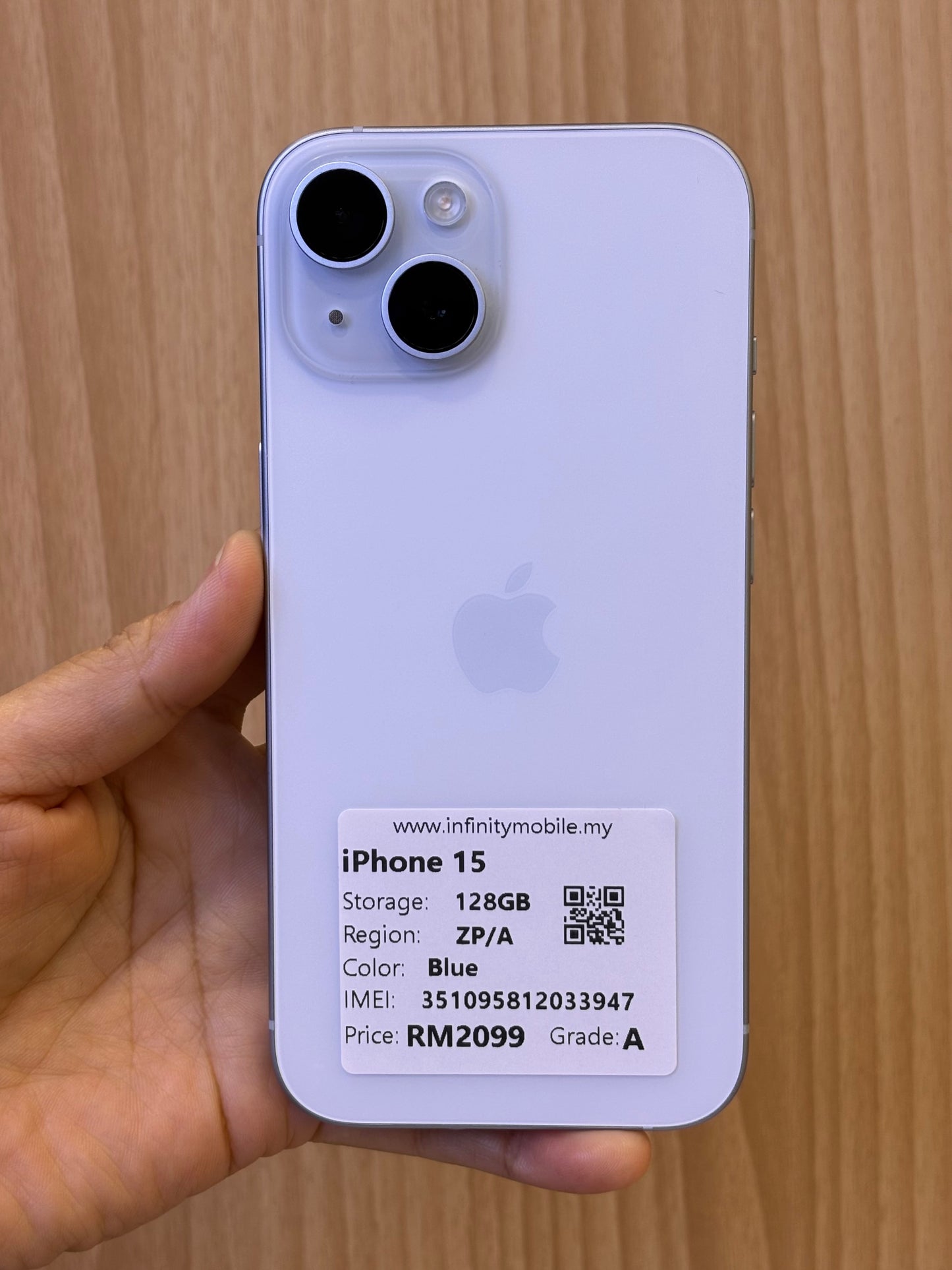 iPhone 15, 128GB (Grade A) *33947