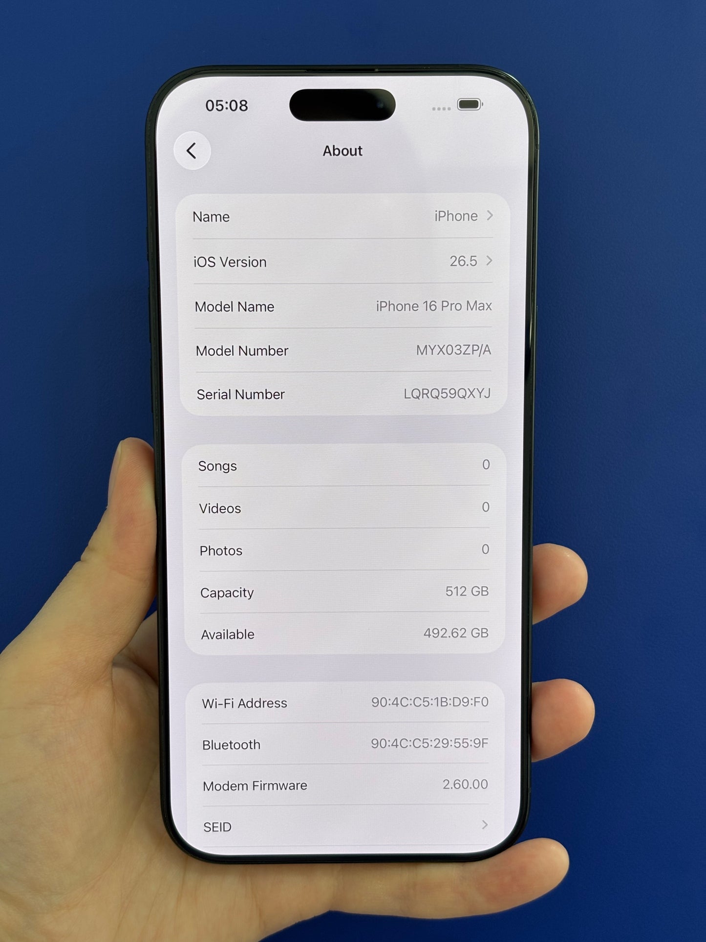 iPhone 16 Pro Max, 512GB (Grade A) *67075