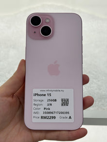iPhone 15, 256GB (Grade A) *00395