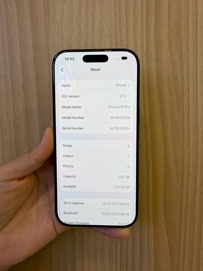 iPhone 16 Pro, 256GB (Grade A) *04418