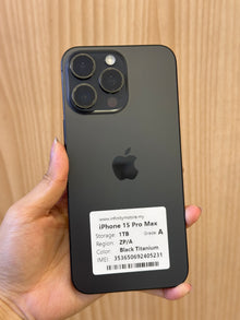iPhone 15 Pro Max Black Titanium, 1TB (Grade A) *05231