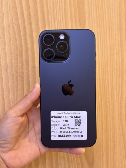 iPhone 16 Pro Max, 1TB (Grade B) *40556