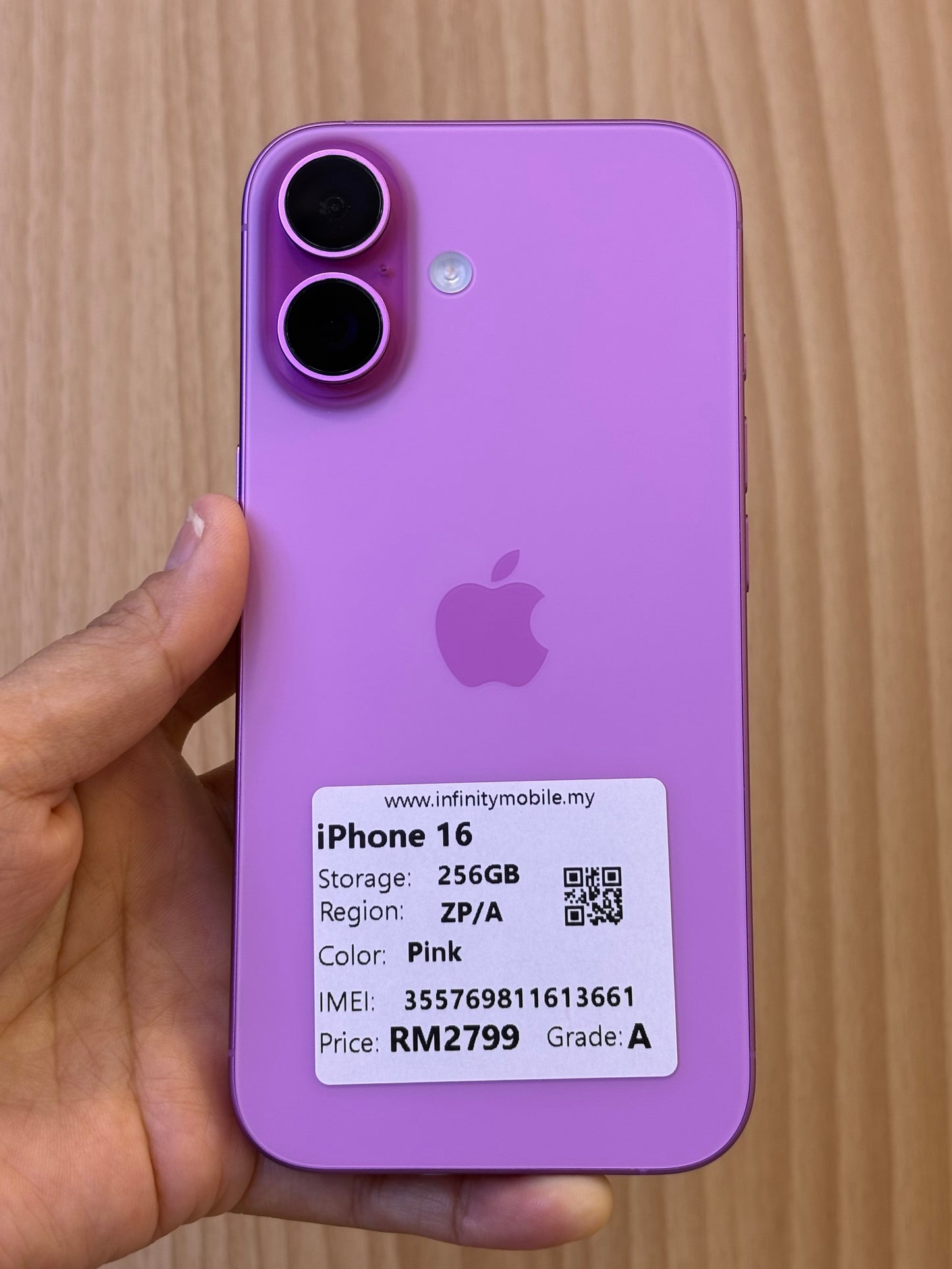 iPhone 16, 256GB (Grade A) *13661