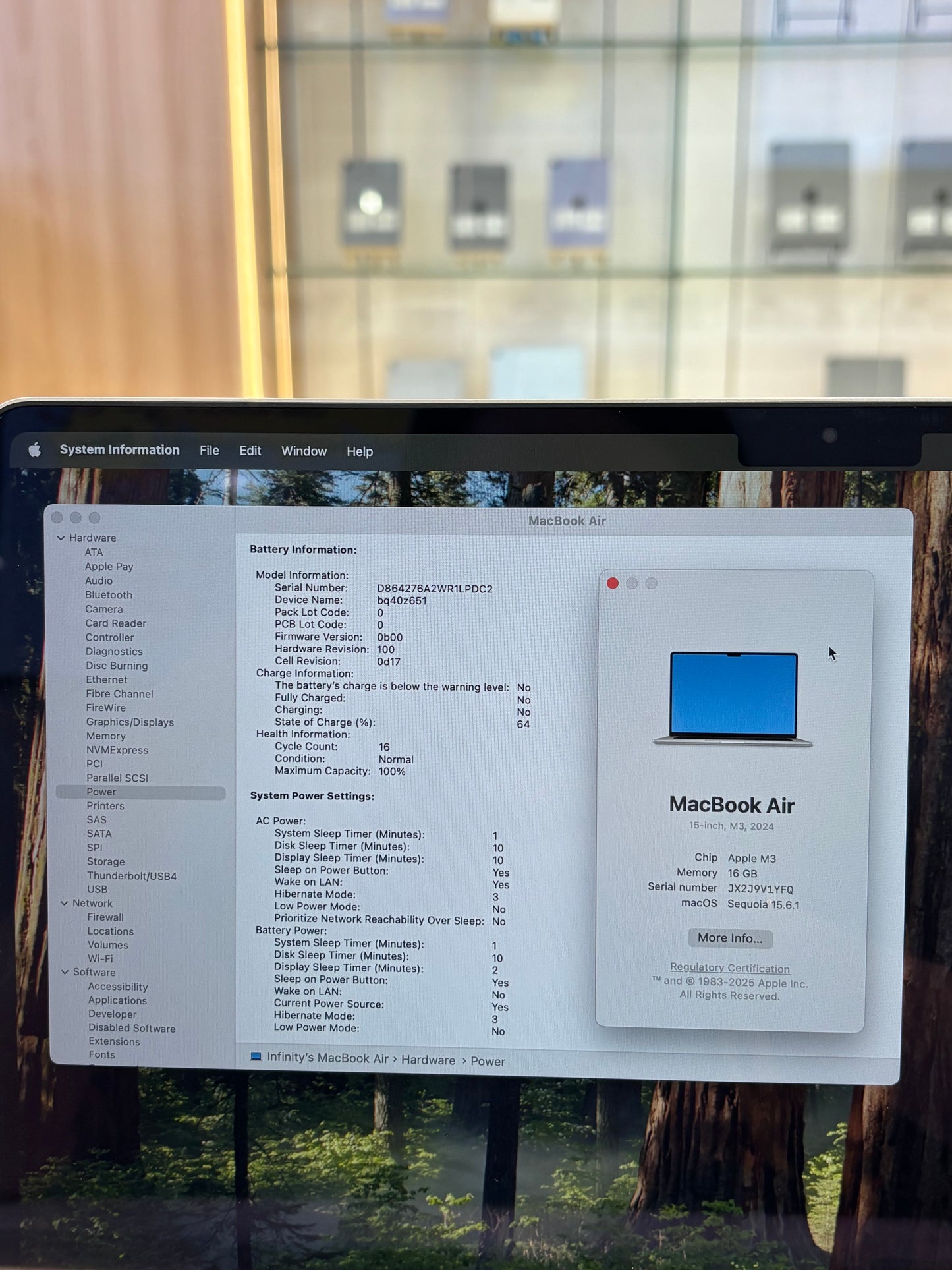 MacBook Air 15-inch (M3) 2024, 512GB *V1YFQ