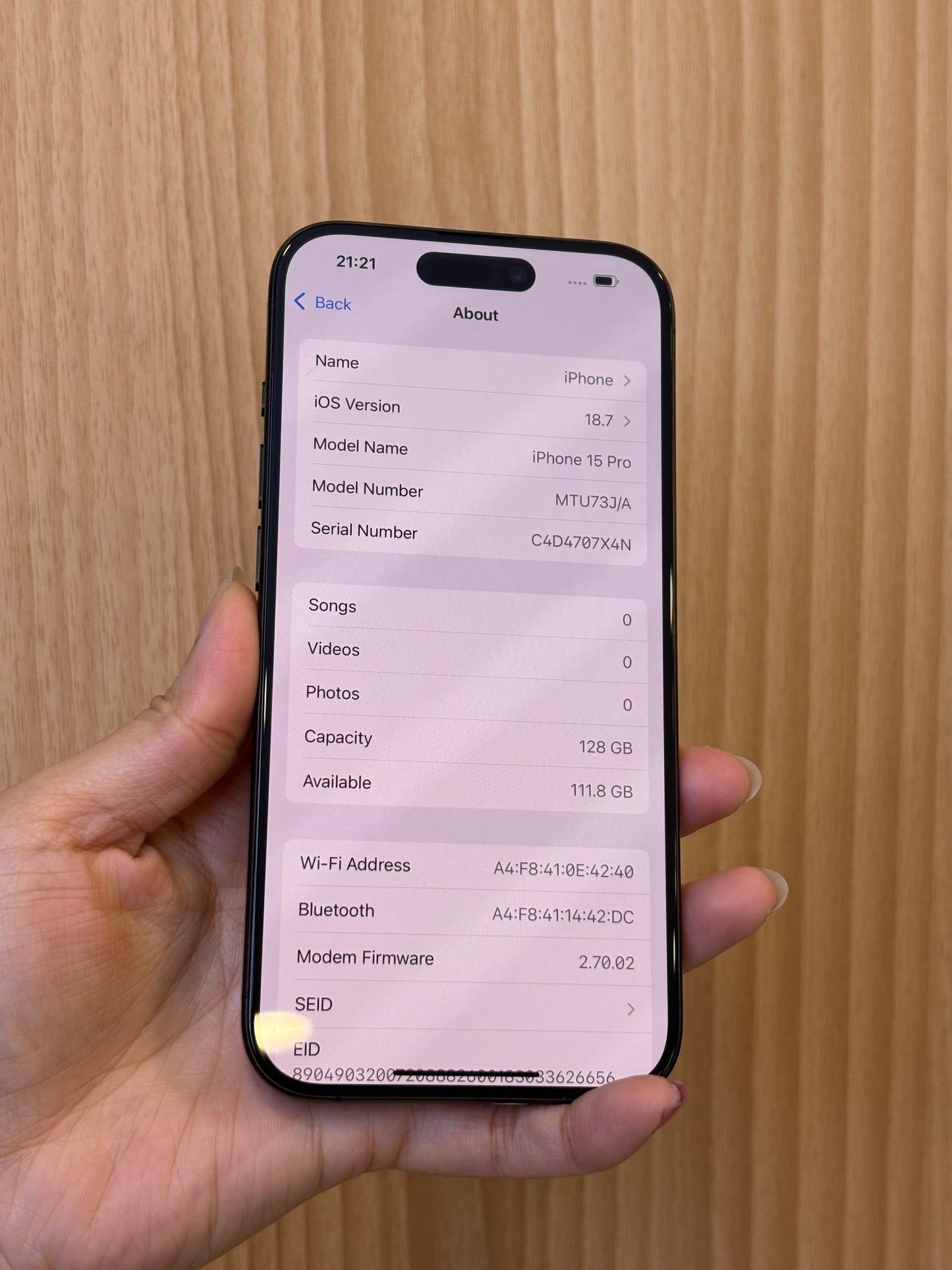 iPhone 15 Pro, 128GB (Grade A) *93410
