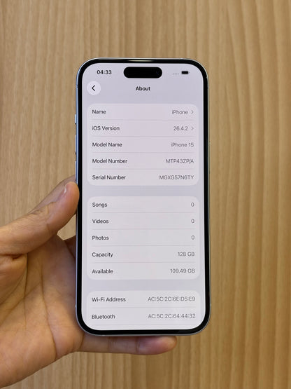 iPhone 15, 128GB (Grade A) *67953