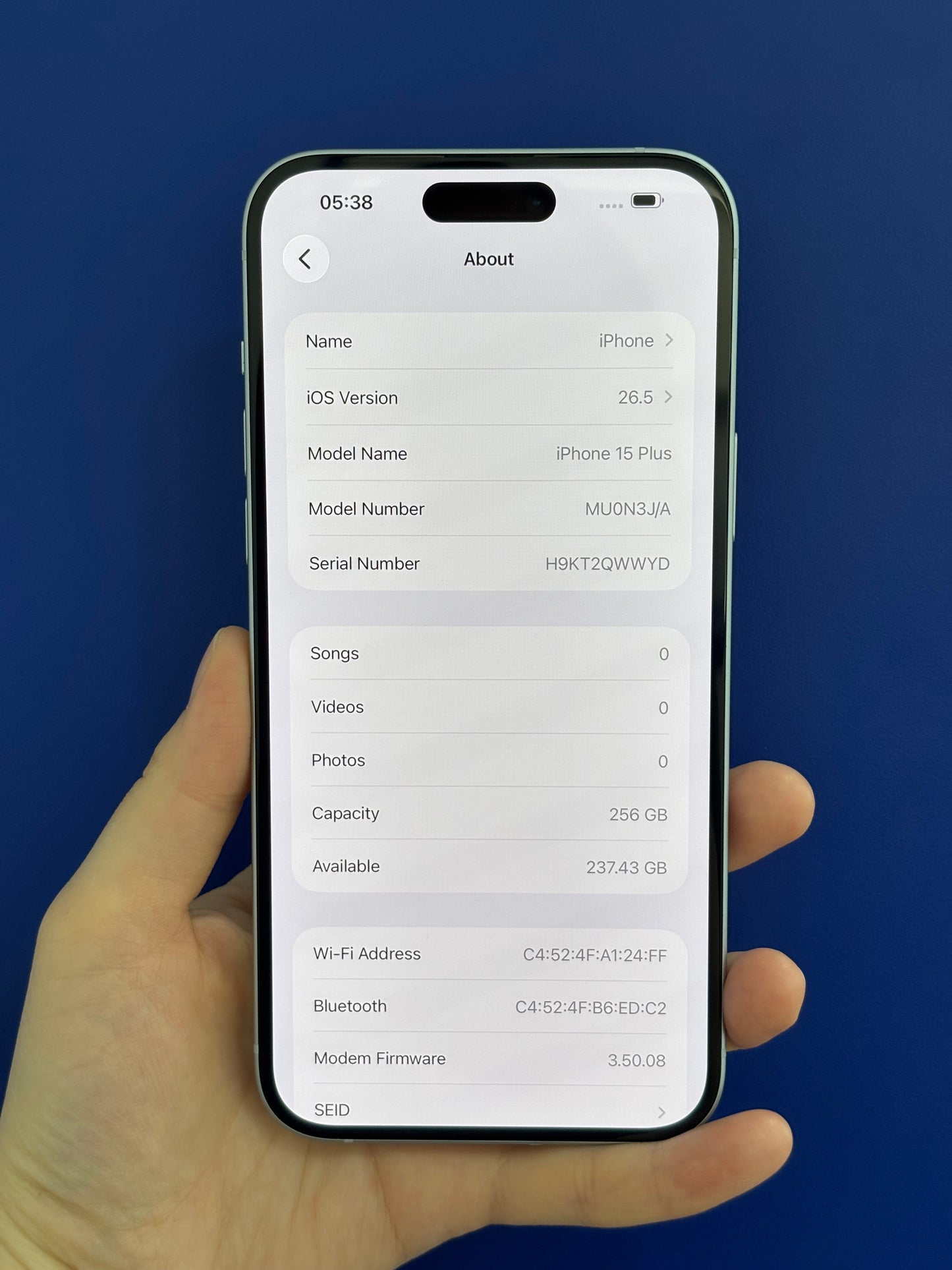 iPhone 15 Plus, 256GB (Grade A) *53891