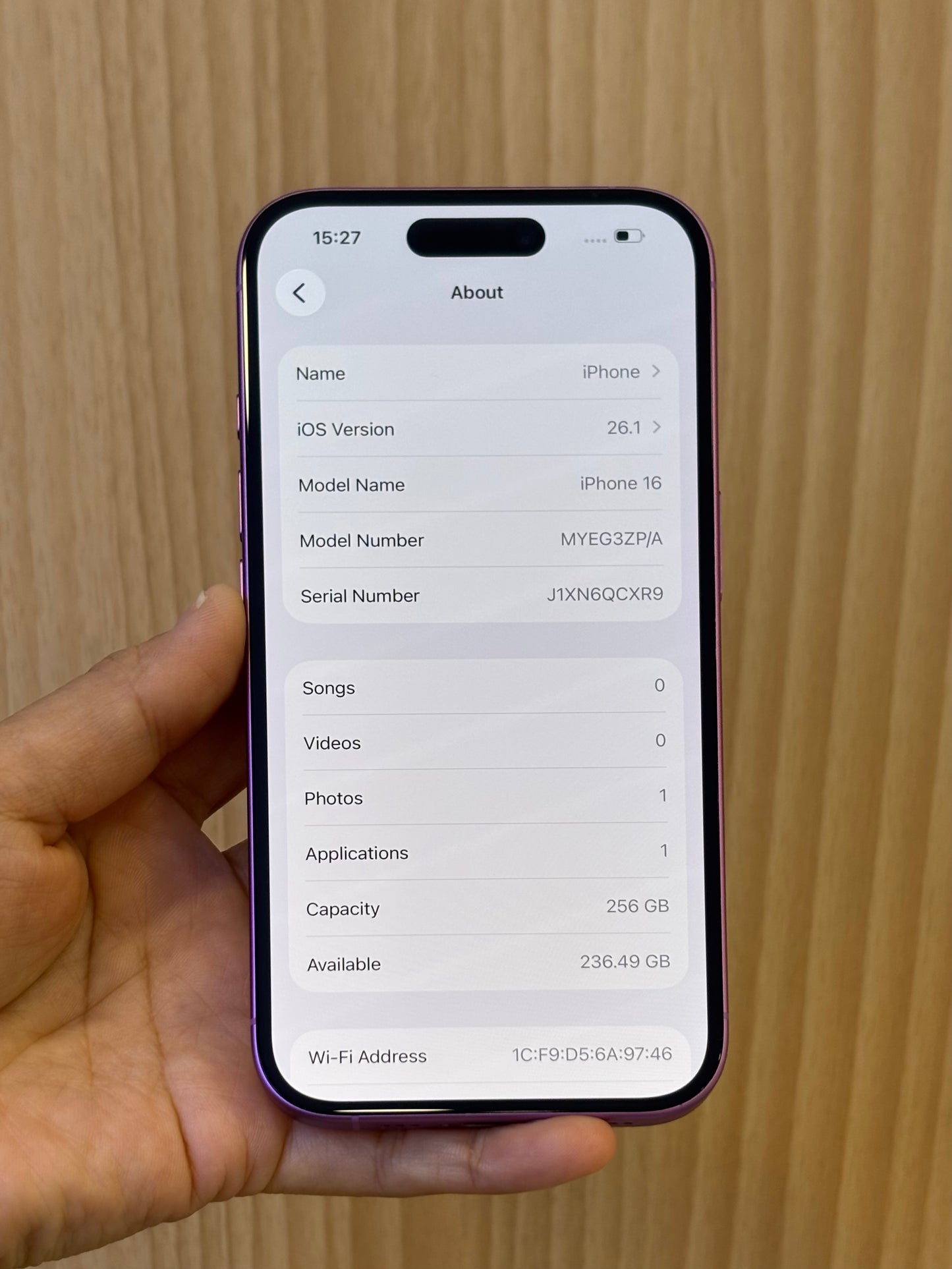 iPhone 16, 256GB (Grade A) *13661