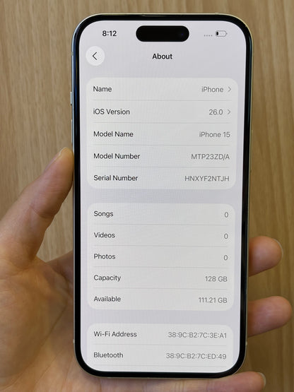 iPhone 15, 128GB (Grade A) *73685