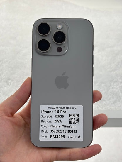 iPhone 16 Pro, 128GB (Grade A) *90193