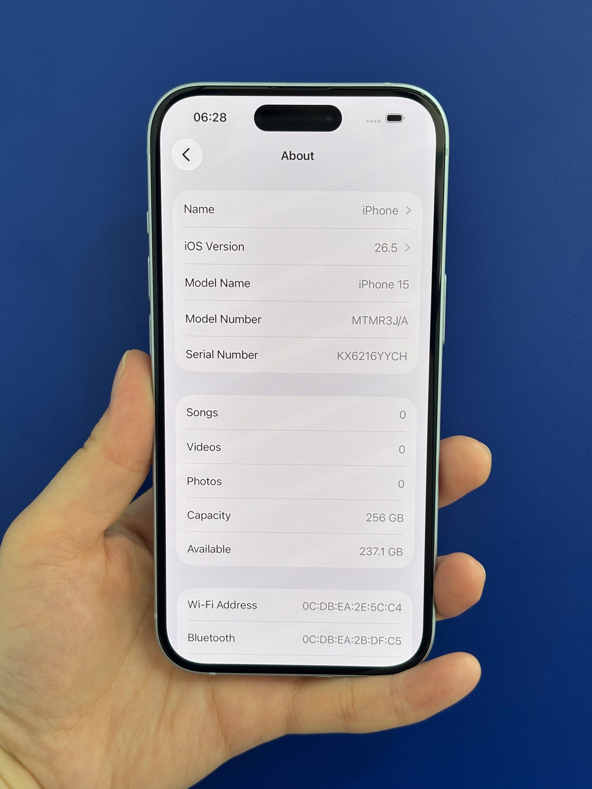 iPhone 15, 256GB (Grade B) *28606