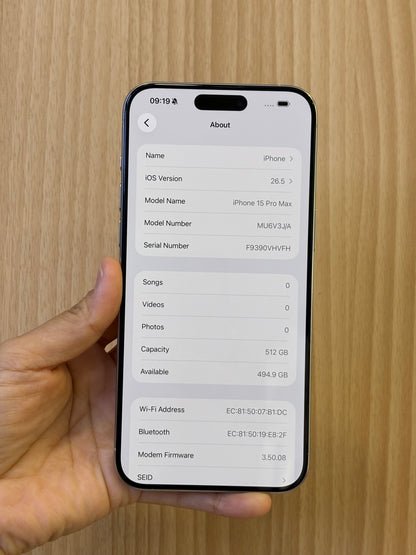 iPhone 15 Pro Max, 512GB (Grade A) *49154
