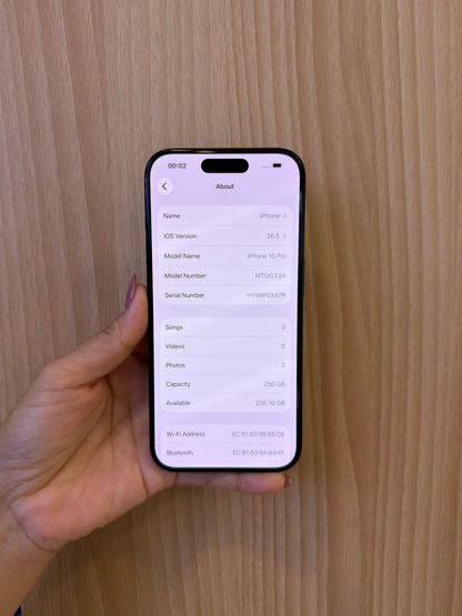 iPhone 15 Pro, 256GB (Grade A) *58239
