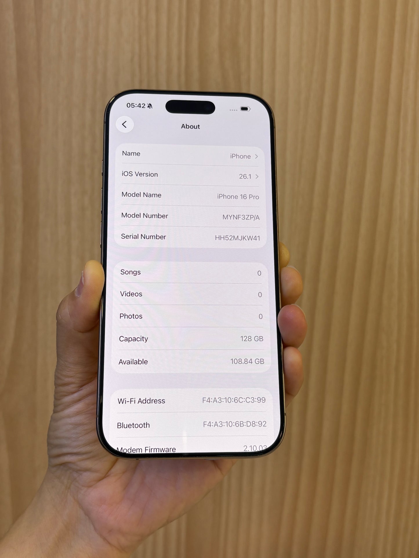 iPhone 16 Pro, 128GB (Grade A) *52255