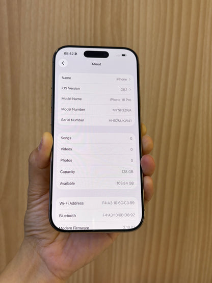iPhone 16 Pro, 128GB (Grade A) *52255