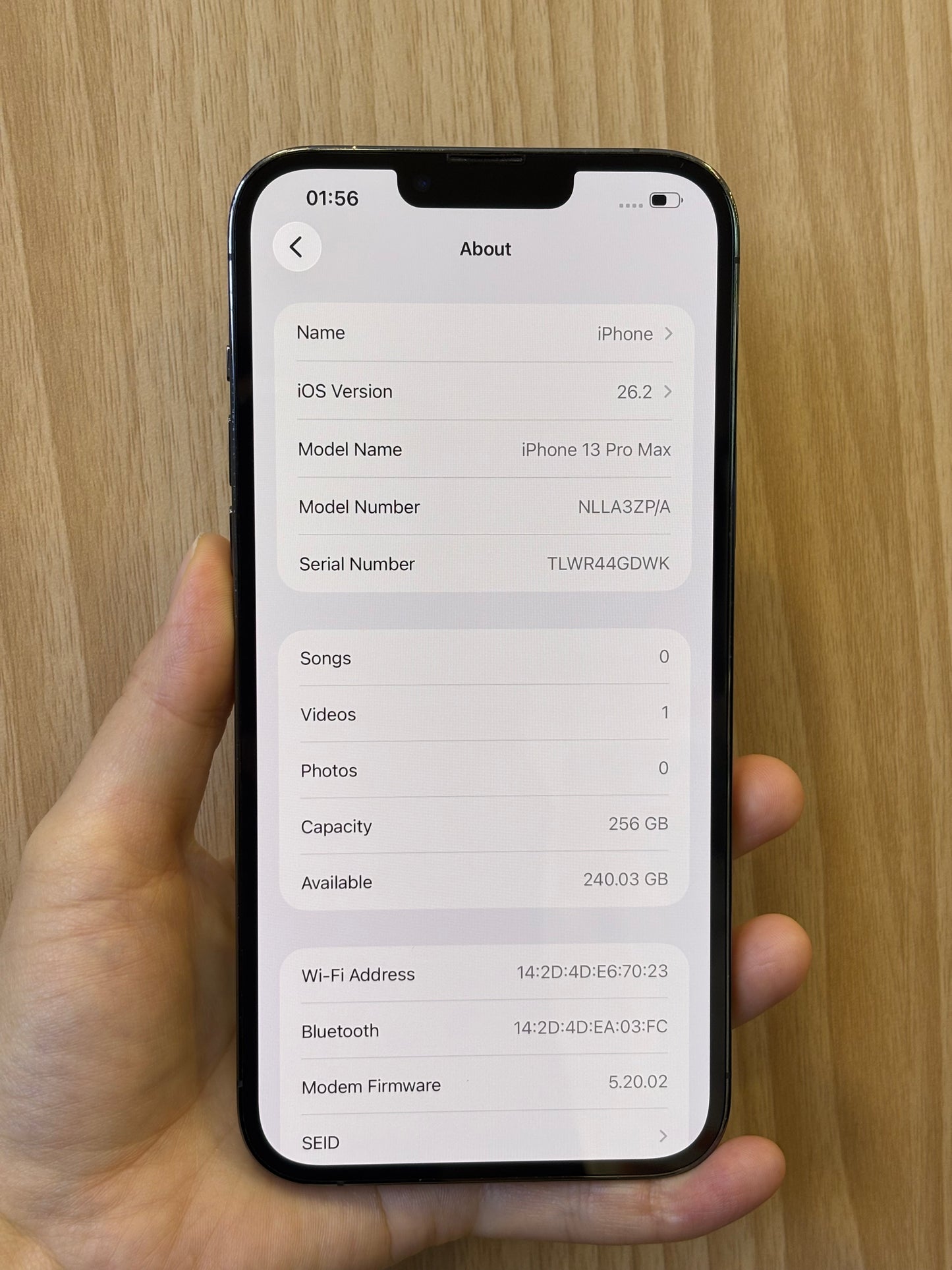 iPhone 13 Pro Max, 256GB (Grade A) *52190