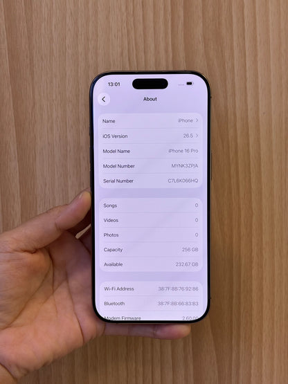iPhone 16 Pro, 256GB (Grade B) *22399