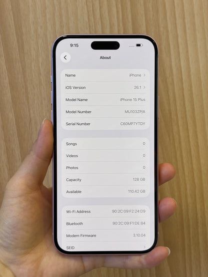 iPhone 15 Plus, 128GB (Grade A) *63910