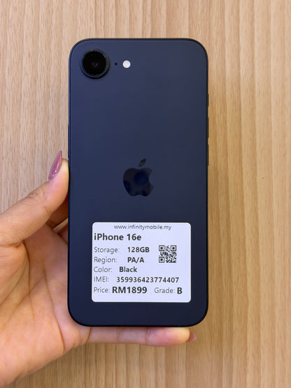 iPhone 16e, 128GB (Grade B) *74407