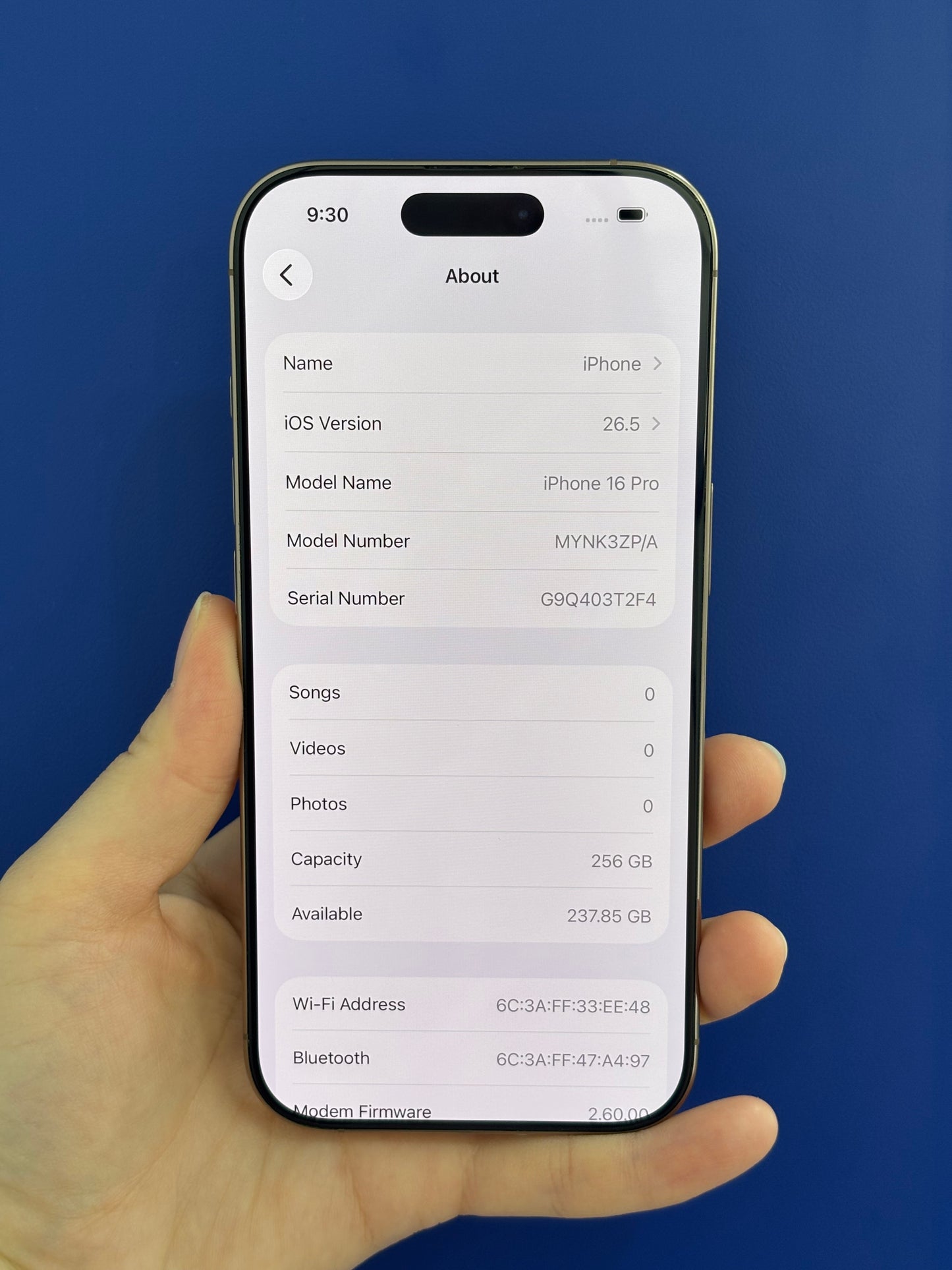 iPhone 16 Pro, 256GB (Grade A) *63541