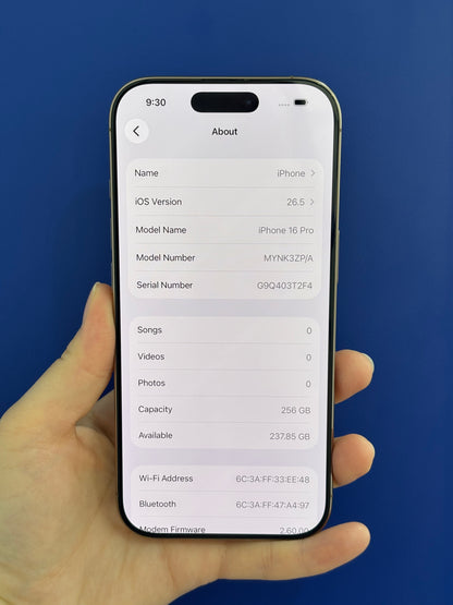 iPhone 16 Pro, 256GB (Grade A) *63541