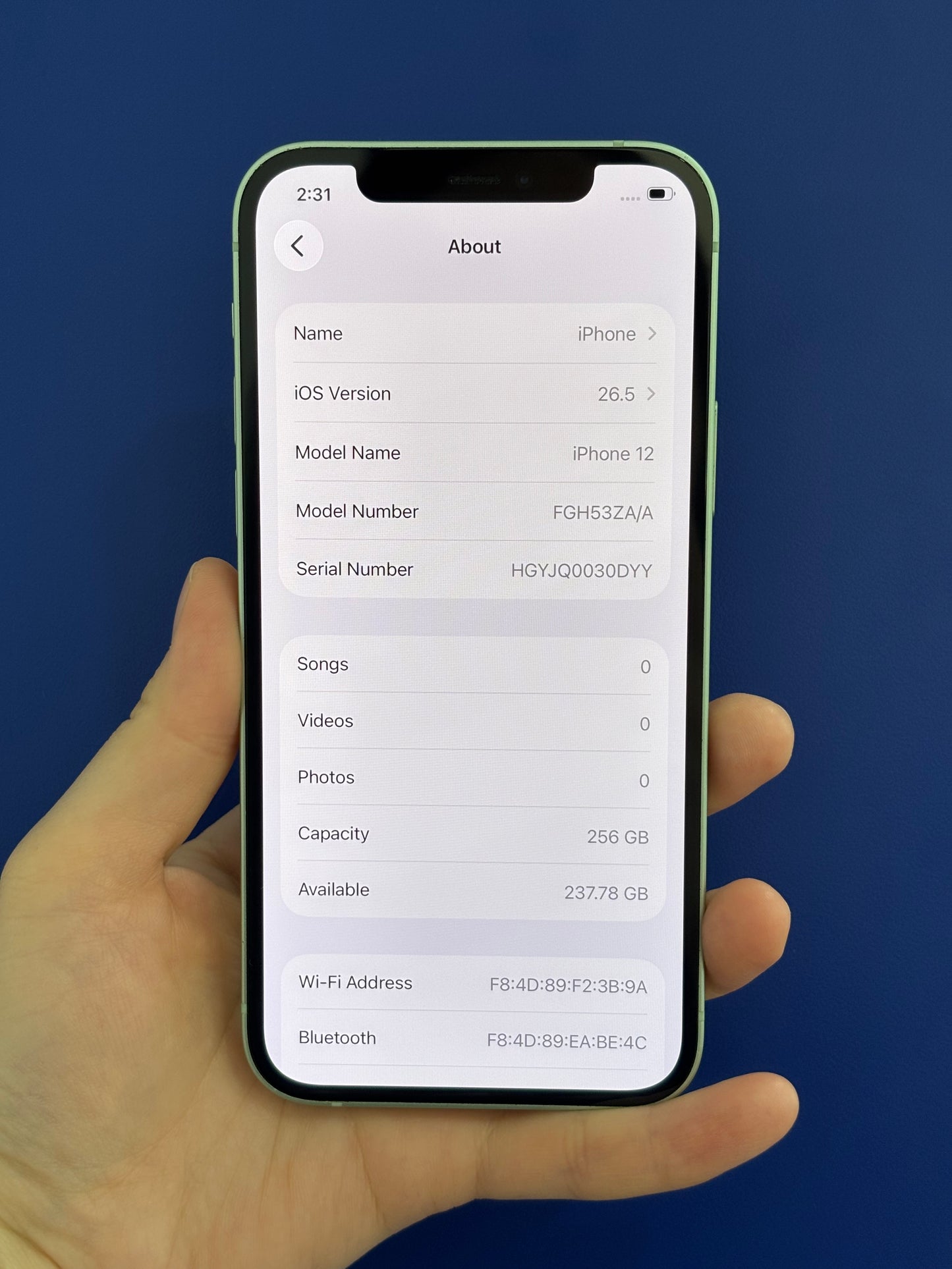 iPhone 12, 256GB (Grade AB) *10412