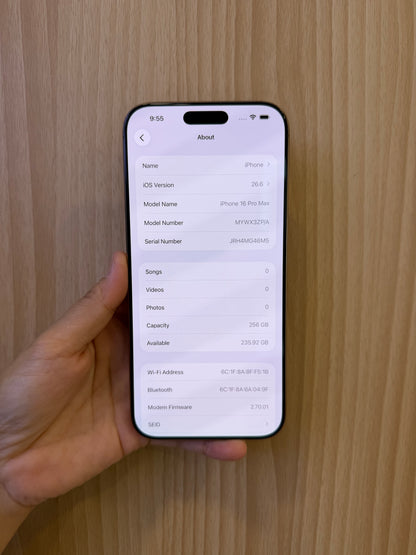 iPhone 16 Pro Max, 256GB (Grade A) *48634