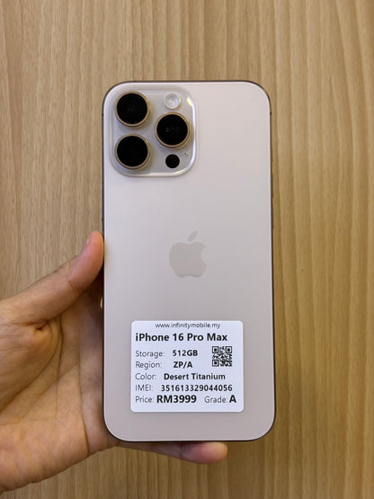 iPhone 16 Pro Max, 512GB (Grade A) *44056