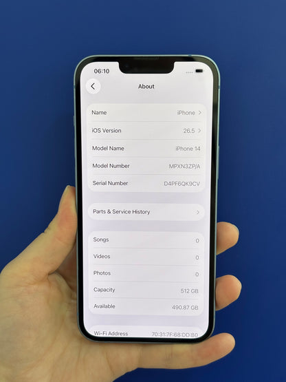 iPhone 14, 512GB (Grade B) *87489