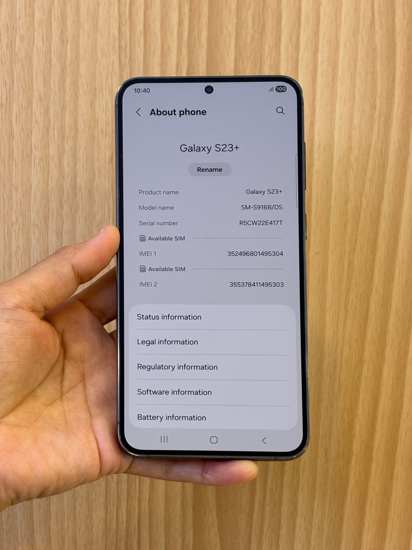 Samsung S23 Plus, 256GB (Grade B) *95304