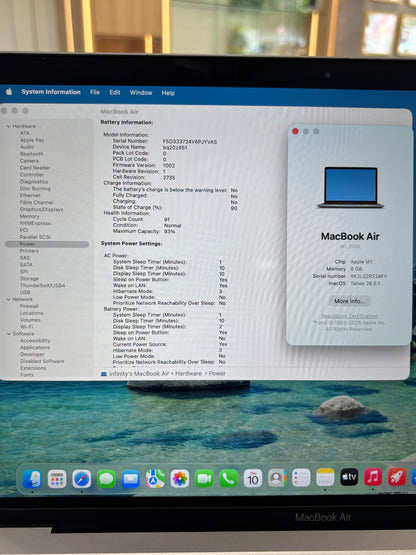 MacBook Air 13-inch (M1) 2020, 256GB *21WFV