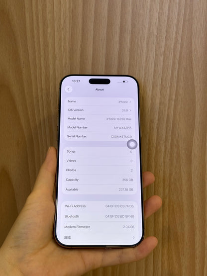 iPhone 16 Pro Max, 256GB (Grade A) *22615
