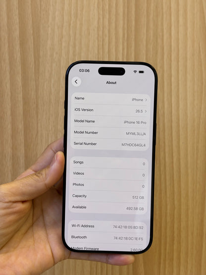 iPhone 16 Pro,512GB (Grade A) *68849 LL