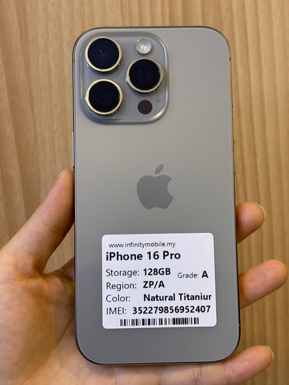iPhone 16 Pro, 128GB (Grade A) *52407
