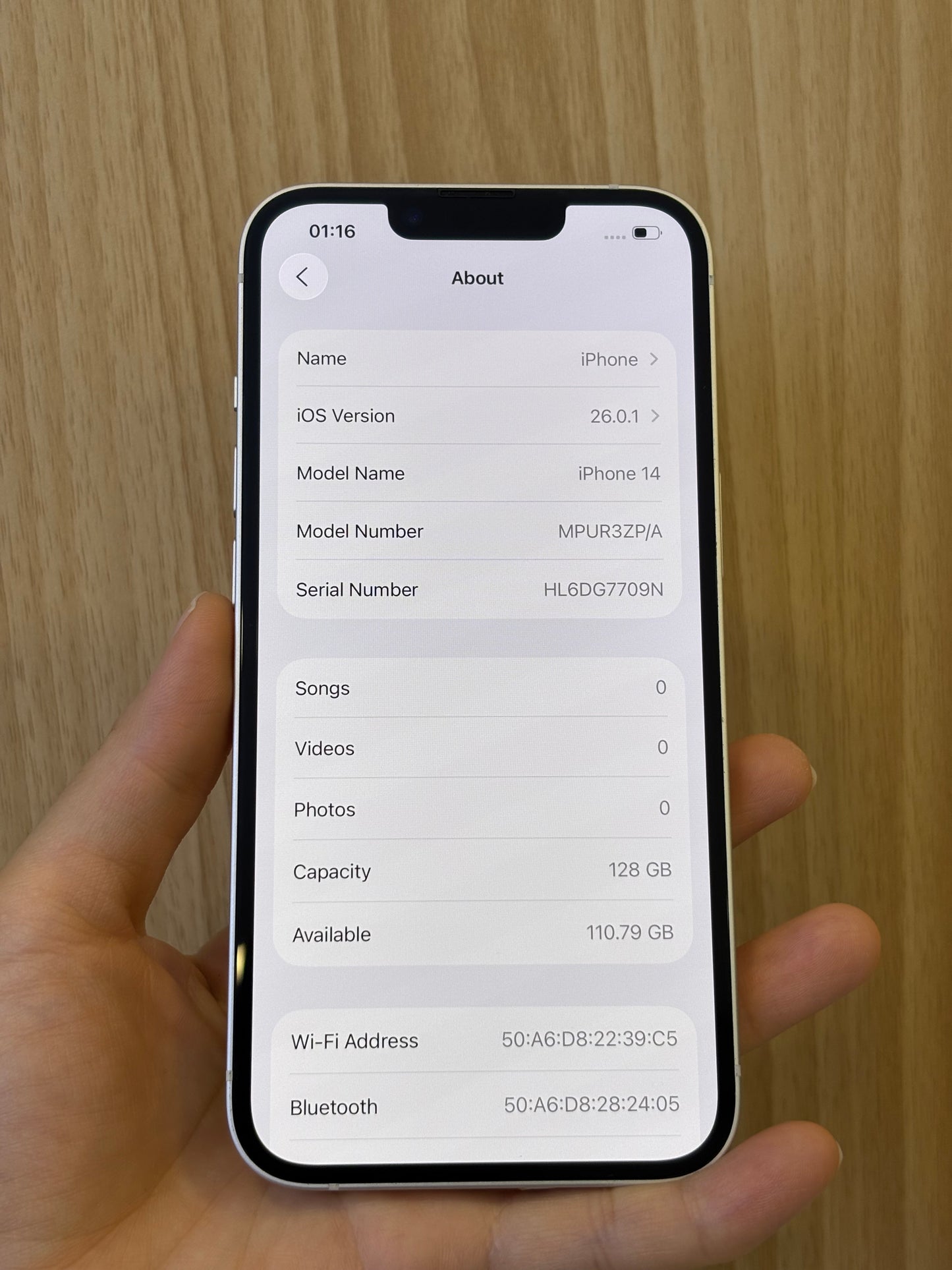 iPhone 14, 128GB (Grade A) *25128