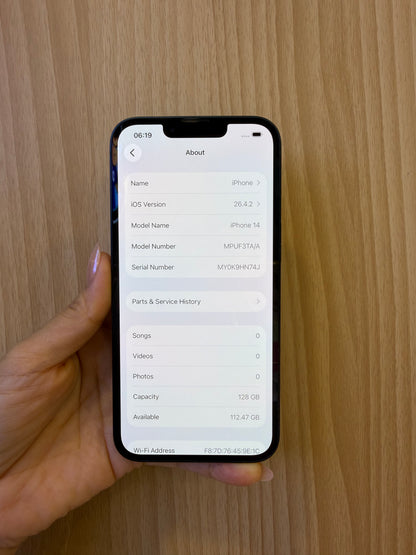 iPhone 14, 128GB (Grade B) *10945