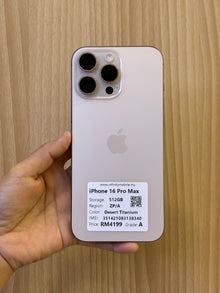 iPhone 16 Pro Max, 512GB (Grade A) *38340