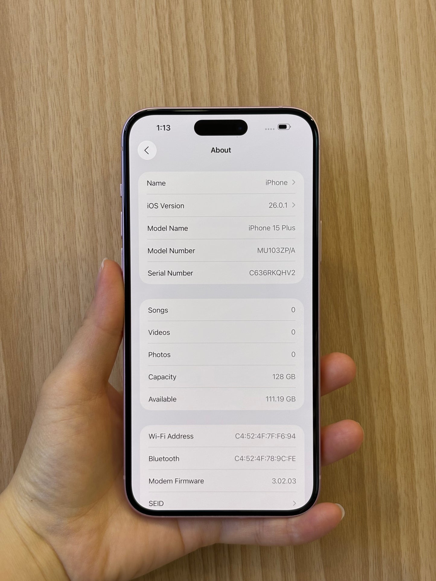 iPhone 15 Plus, 128GB (Grade A) *69884